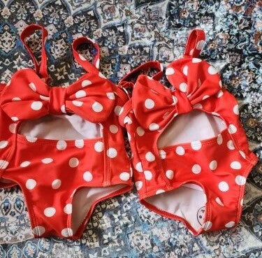 Baby Swimsuit Polka Dot Retro