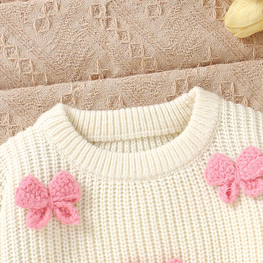 Cute Bows Girl Pullover