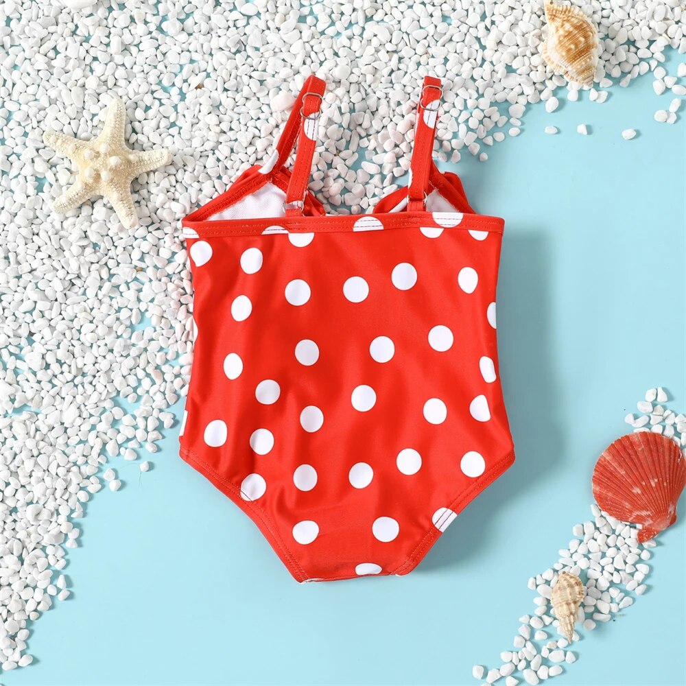 Baby Swimsuit Polka Dot Retro