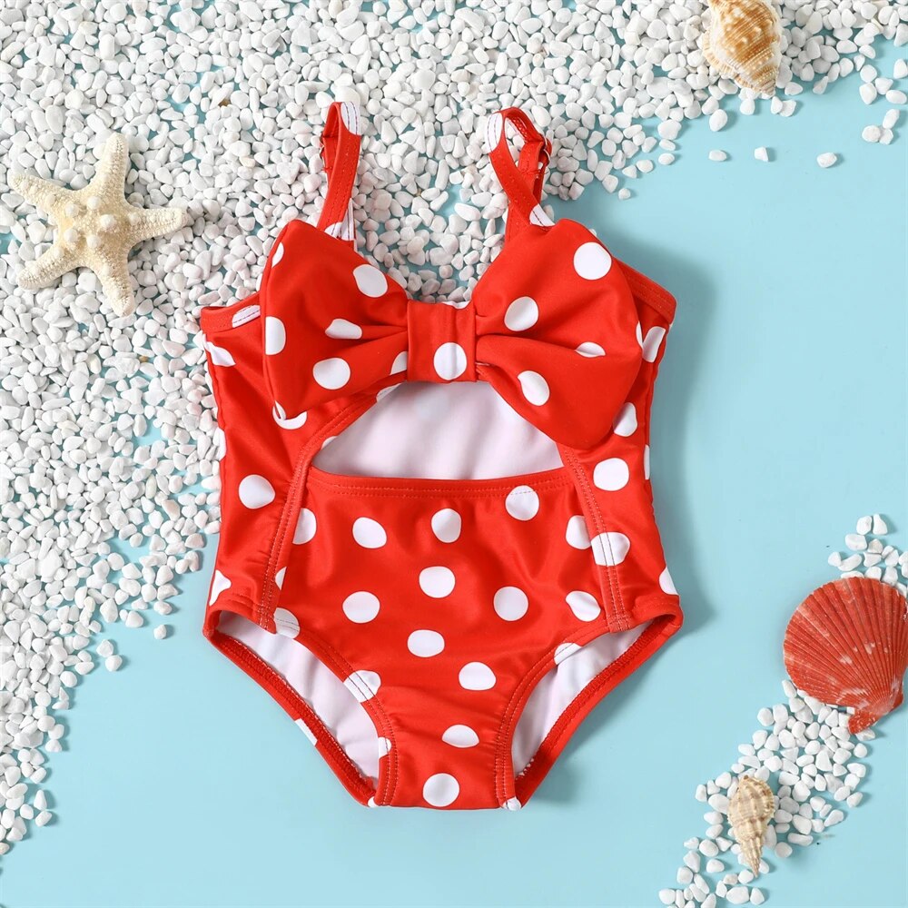 Baby Swimsuit Polka Dot Retro