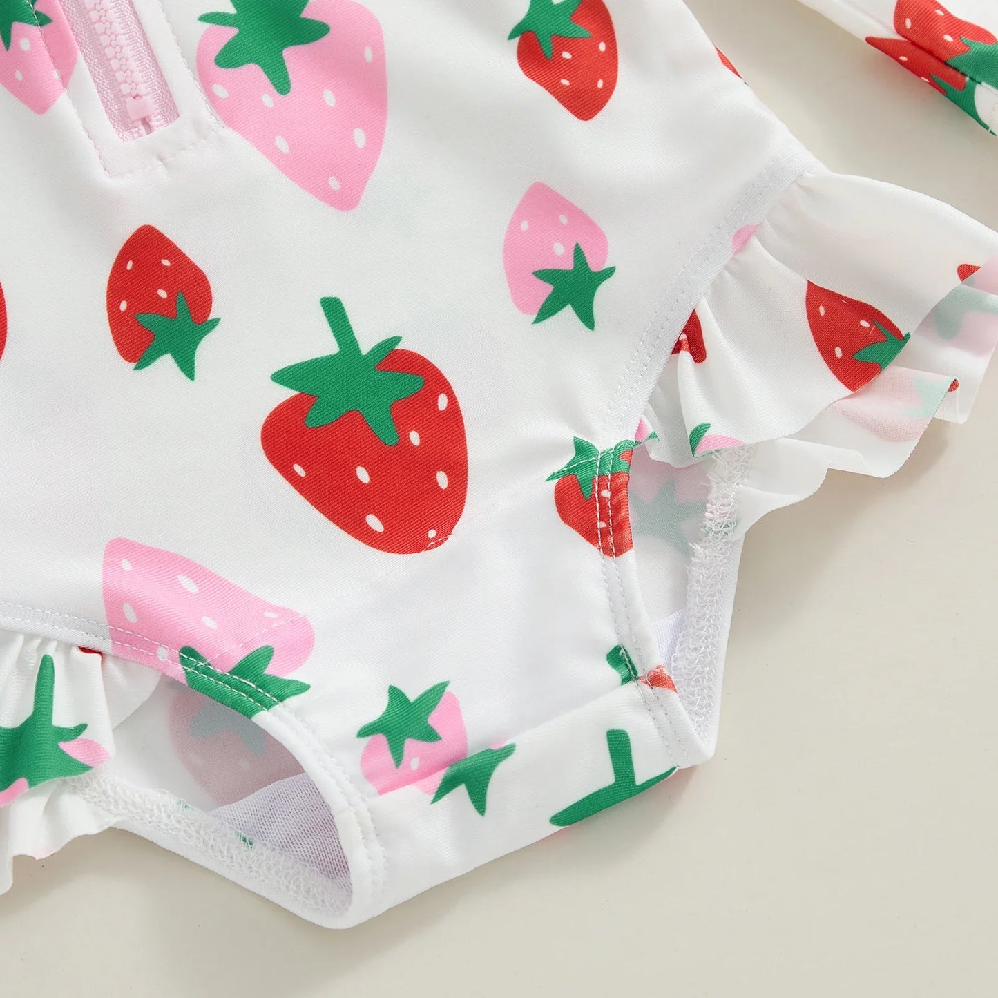 Strawberry & Flowers Girls Swimsuits