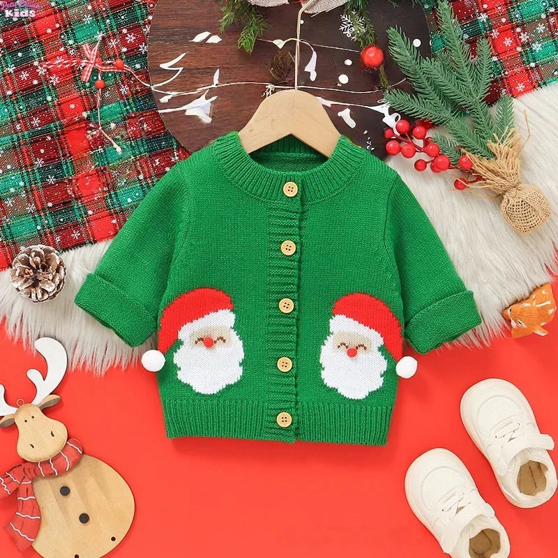 Baby Christmas Santa Cardigan