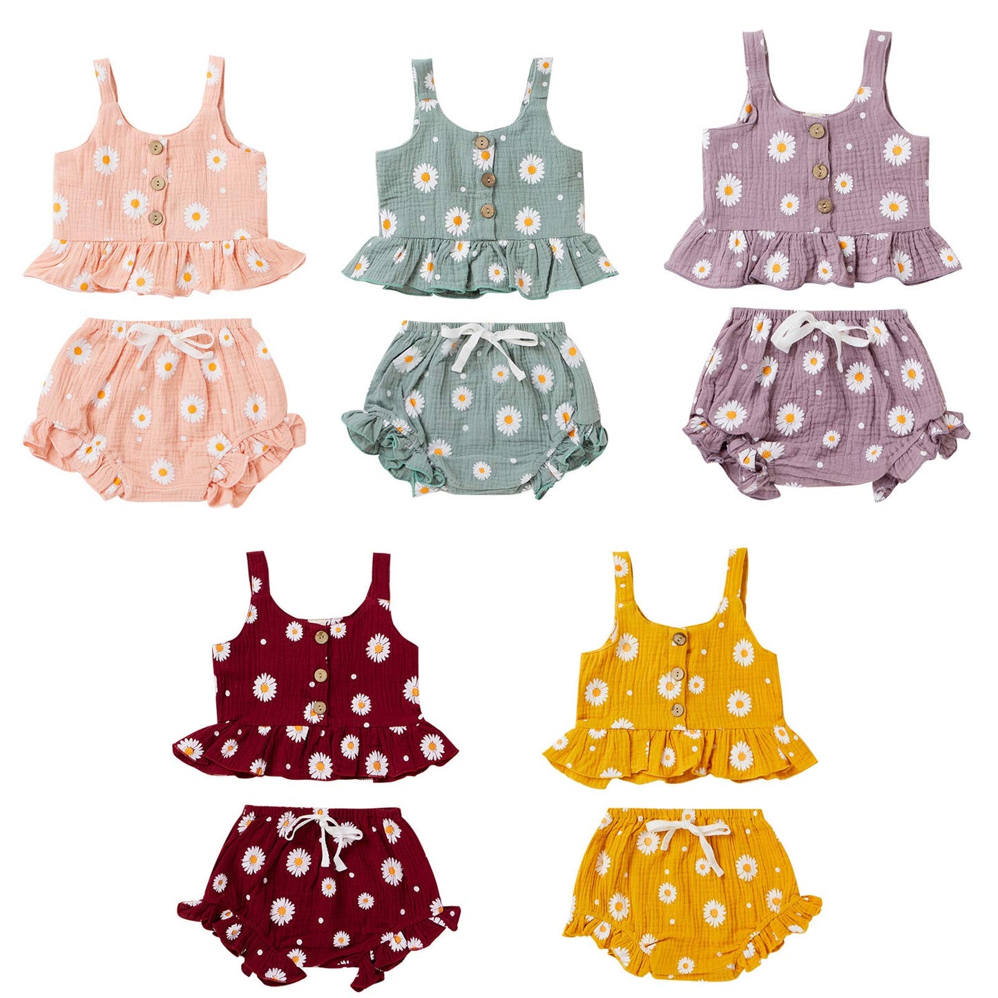Baby Girls Daisy Outfit Set