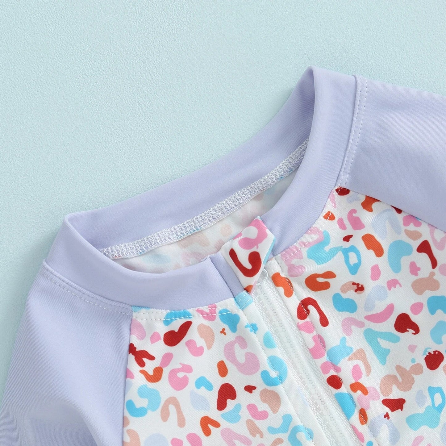 Floral Baby Swimsuit Rash Guard Set