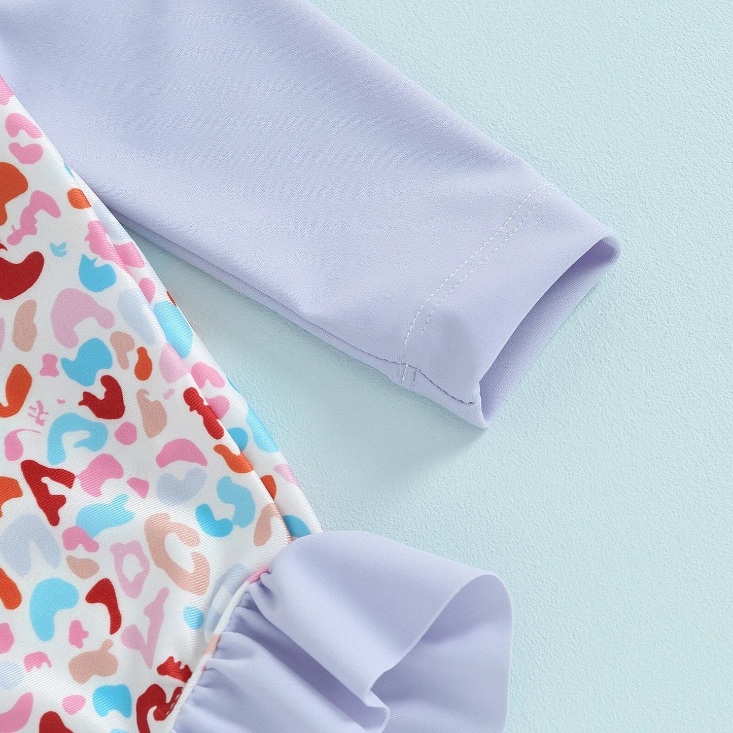 Floral Baby Swimsuit Rash Guard Set