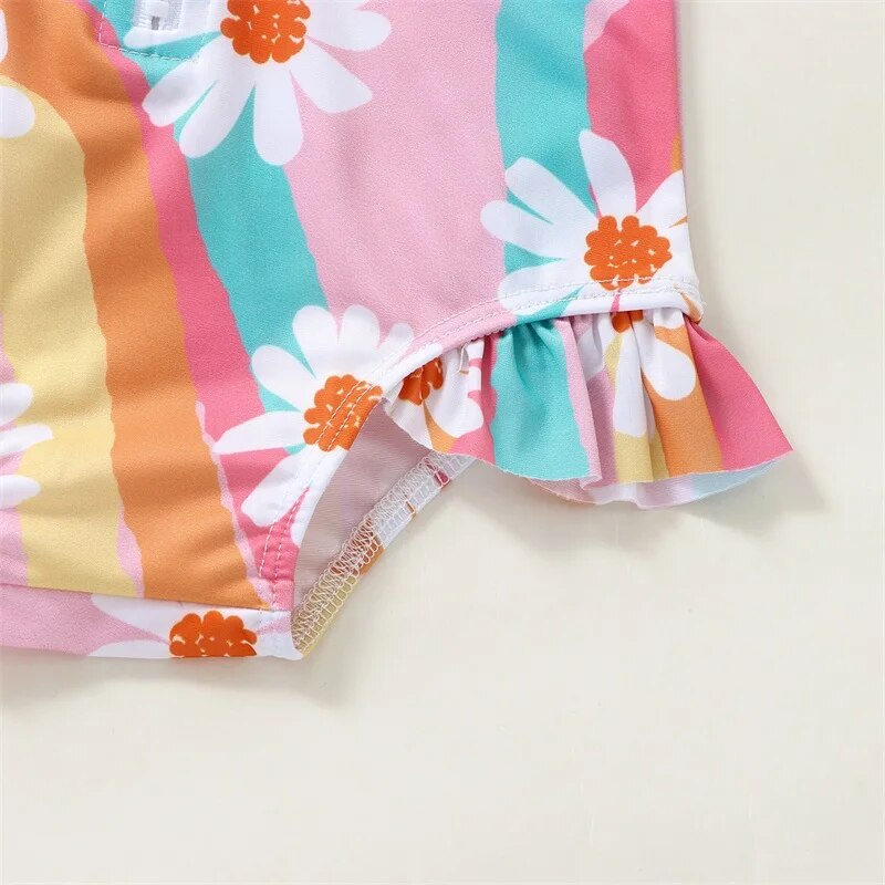 Rainbow Baby Swimwear Rash Guard Set