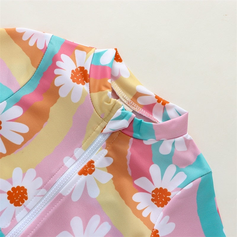 Rainbow Baby Swimwear Rash Guard Set