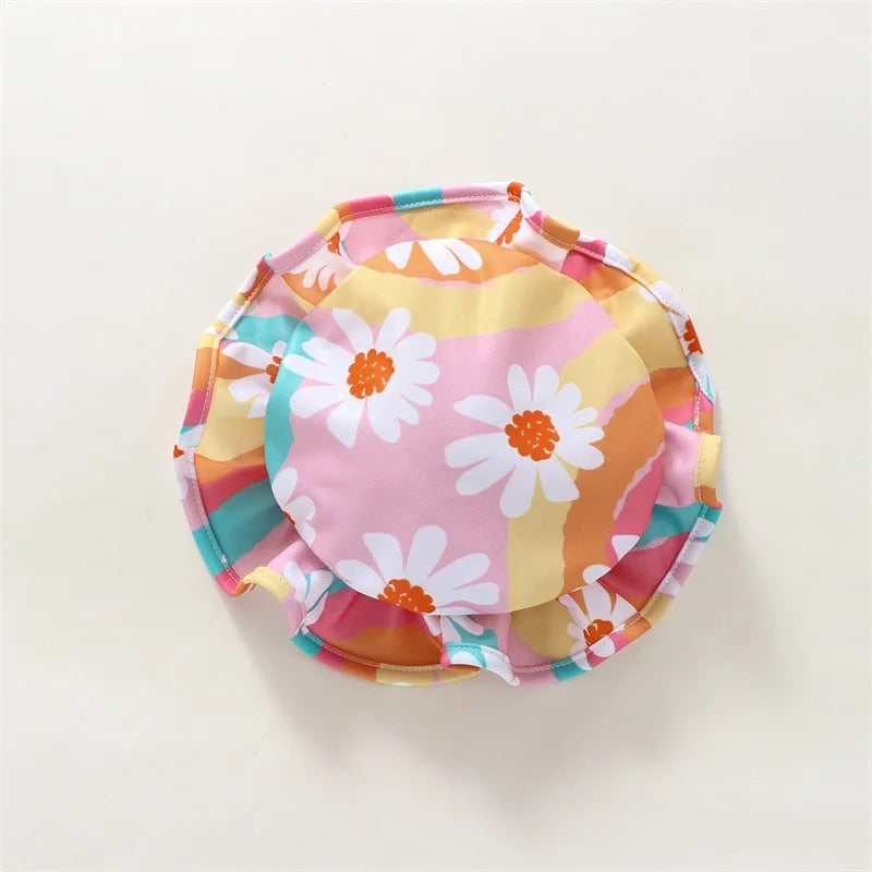 Rainbow Baby Swimwear Rash Guard Set