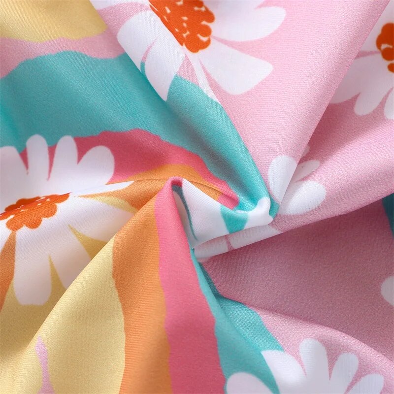 Rainbow Baby Swimwear Rash Guard Set